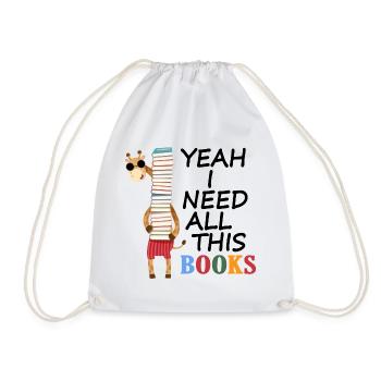 read reading lesson book primer roman ebook bibo - Drawstring Bag - white - Front
