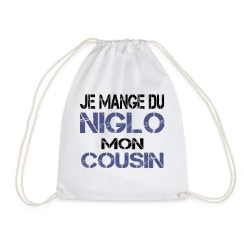 Je mange du Niglo - Sac de sport léger - blanc - Devant