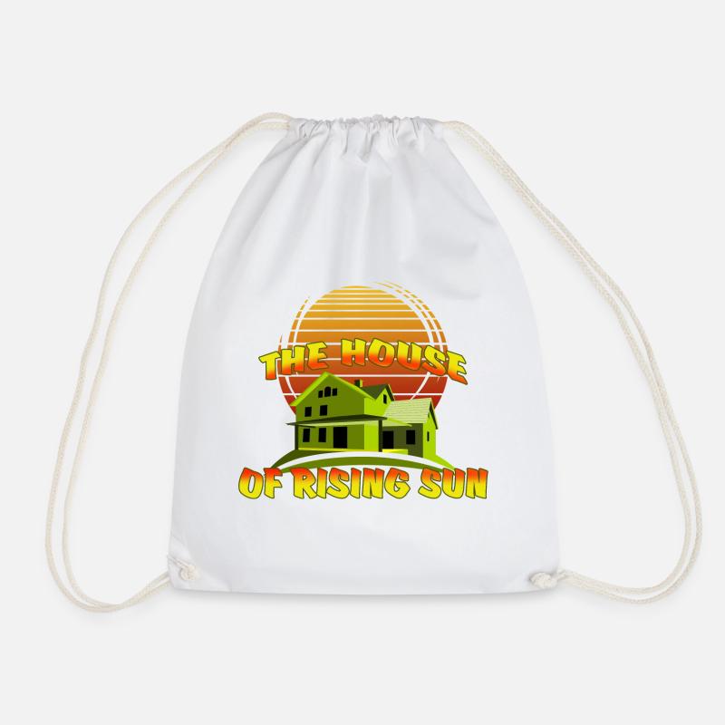 TheHouseOfRisingSun - Drawstring Bag - white
