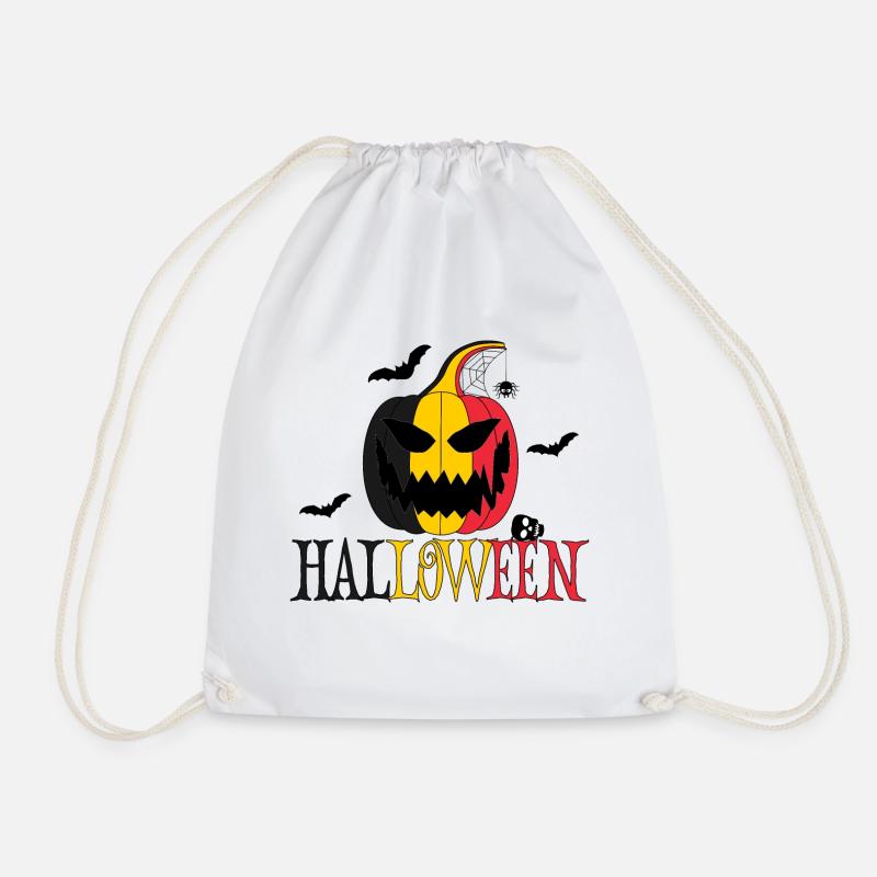 Halloween Belgien - Turnbeutel - Weiß