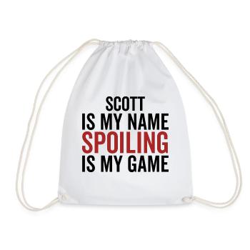 Scott ist mein Name Verderben ist mein Spiel - Turnbeutel - Weiß - Vorne