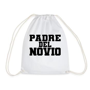 Padre del Novio Groom's Father Wedding Gift - Drawstring Bag - white - Front