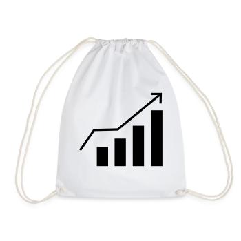 Stock market - Drawstring Bag - white - Front