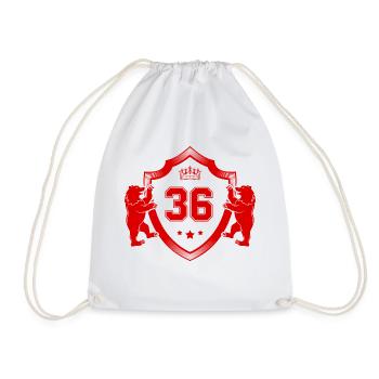 36 Number of coats of arms - Drawstring Bag - white - Front