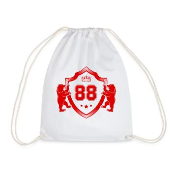 88 Number of coats of arms - Drawstring Bag - white - Front