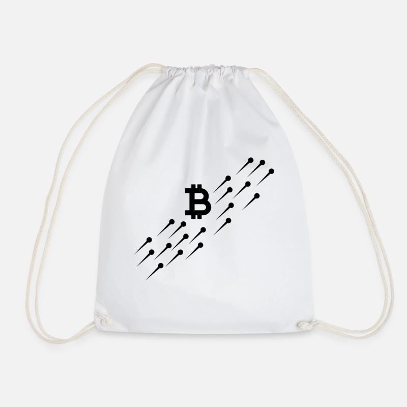 Bitcoin Trading Crypto Aktien - Turnbeutel - Weiß