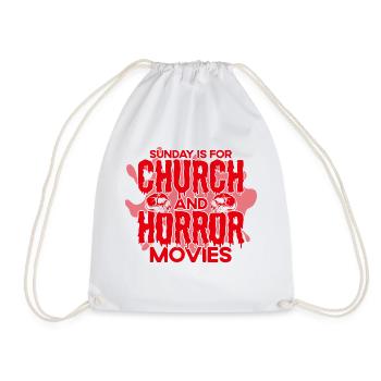 Scary Movie Horror Movie Creepy Movies Gift - Drawstring Bag - white - Front