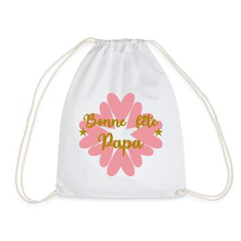 BONNE FÊTE PAPA. PAPA. FÊTE DES PÈRES. BONNE FÊTE - Sac de sport léger - blanc - Devant