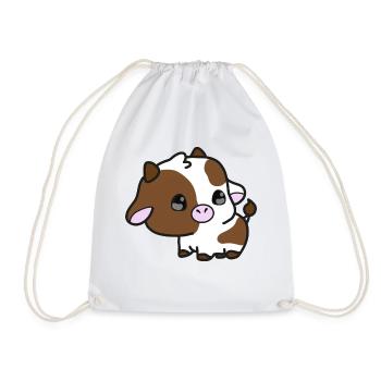 motif vache - Sac de sport léger - blanc - Devant