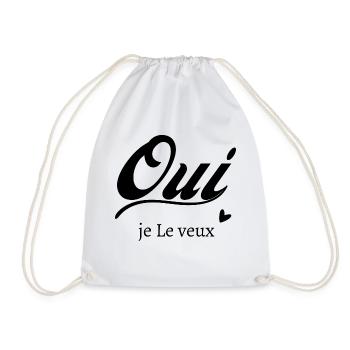 Oui je le veux - Sac de sport léger - blanc - Devant