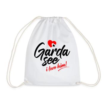 Gardasee. I love him. Ich liebe ihn - Turnbeutel - Weiß - Vorne