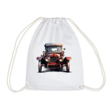 Les voitures anciennes sont un symbole de style - Sac de sport léger - blanc - Devant