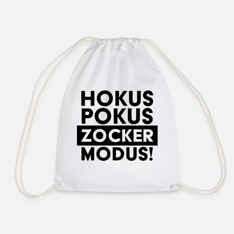 Hokus Pokus Zocker Modus Gaming - Turnbeutel - Weiß