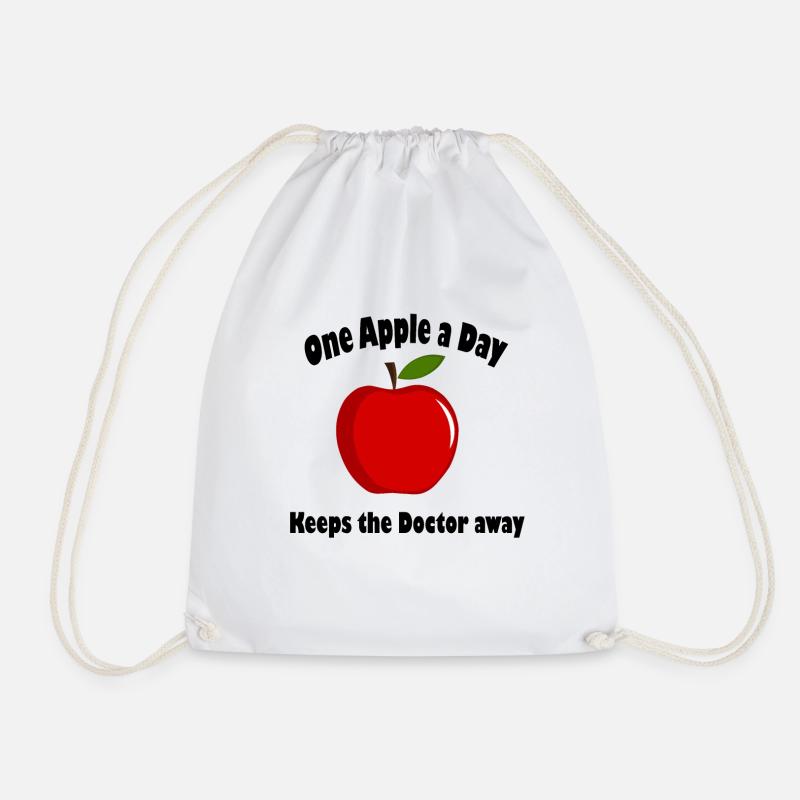 One Apple a Day keeps the Doctor away! - Turnbeutel - Weiß