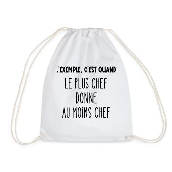 l'exemple c est quand - Sac de sport léger - blanc - Devant