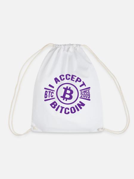 Bitcoin Zitat - Turnbeutel - Weiß
