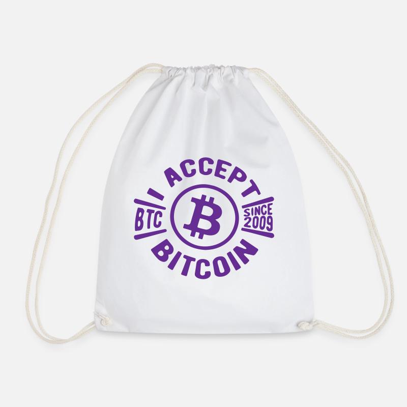 Bitcoin Citat - Sportstaske - hvid