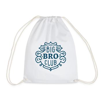Big bro club older brother - Drawstring Bag - white - Front