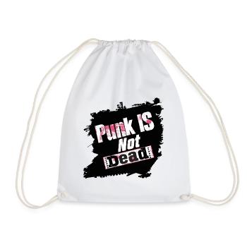 Punk Is Not Dead Punk Rock Punker Punk Rocker Rock - Drawstring Bag - white - Front