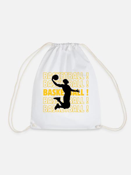 Basketball Basketball Basketball Basketball - Turnbeutel - Weiß