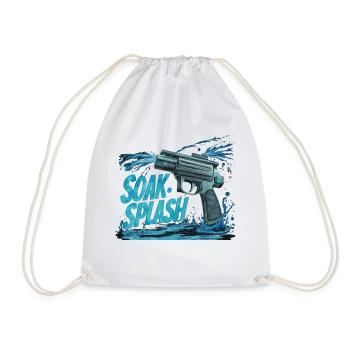 ÉCLABOUSSURES DE TREMPAGE - Sac de sport léger - blanc - Devant