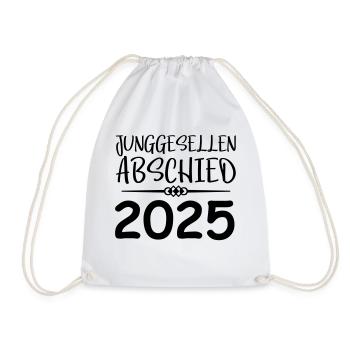 Enterrement de vie de garçon 2025 - Sac de sport léger - blanc - Devant