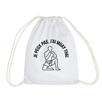 Je peux pas j'ai Muay Thai - Sac de sport léger - blanc - Devant