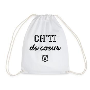 ch'ti de coeur - Sac de sport léger - blanc - Devant