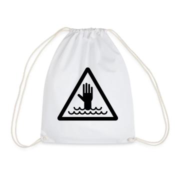 Lifeguard, Lifeguard, Lifeguard - Drawstring Bag - white - Front