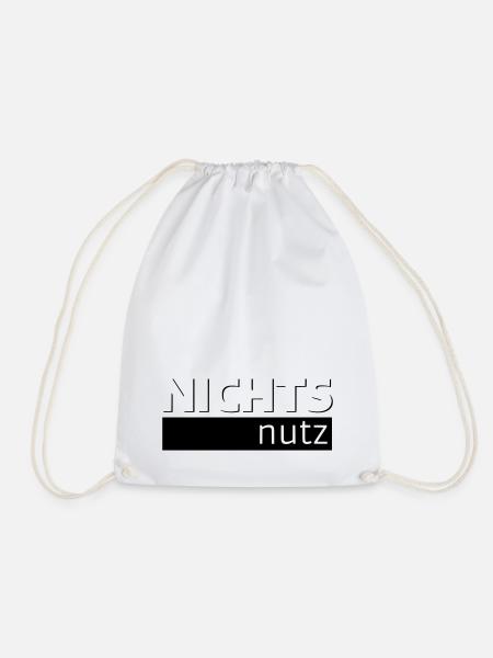NICHTS nutz - Turnbeutel - Weiß