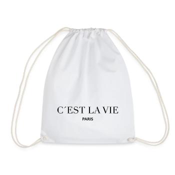 C´est la vie Paris - Turnbeutel - Weiß - Vorne
