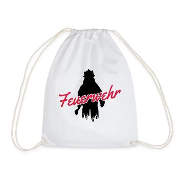 feuerwehr - Turnbeutel - Weiß - Vorne