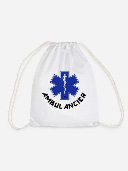 ambulancier logo - Sac de sport léger - blanc