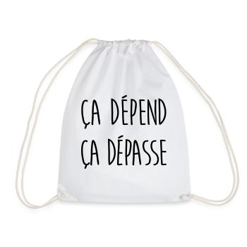 Ca dépend ça dépasse - Sac de sport léger - blanc - Devant