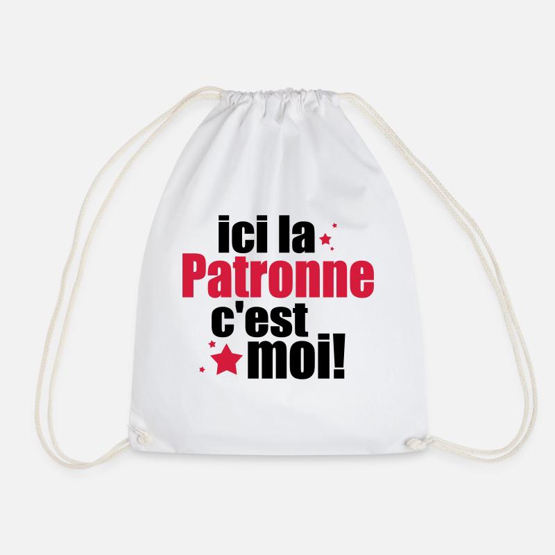ICI La patronne C'est moi - Sac de sport léger - blanc