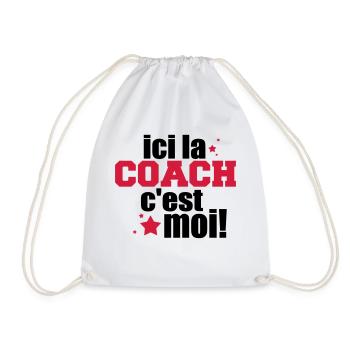 ICI La COACH C'est moi - Sac de sport léger - blanc - Devant