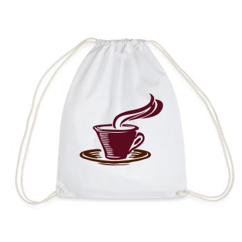 Café tasse belle parfume cadeau amant - Sac de sport léger - blanc - Devant