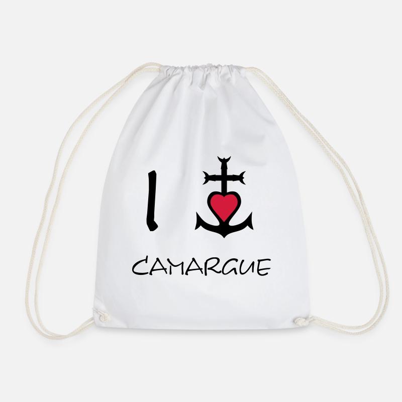 Ich liebe Camargue - Turnbeutel - Weiß