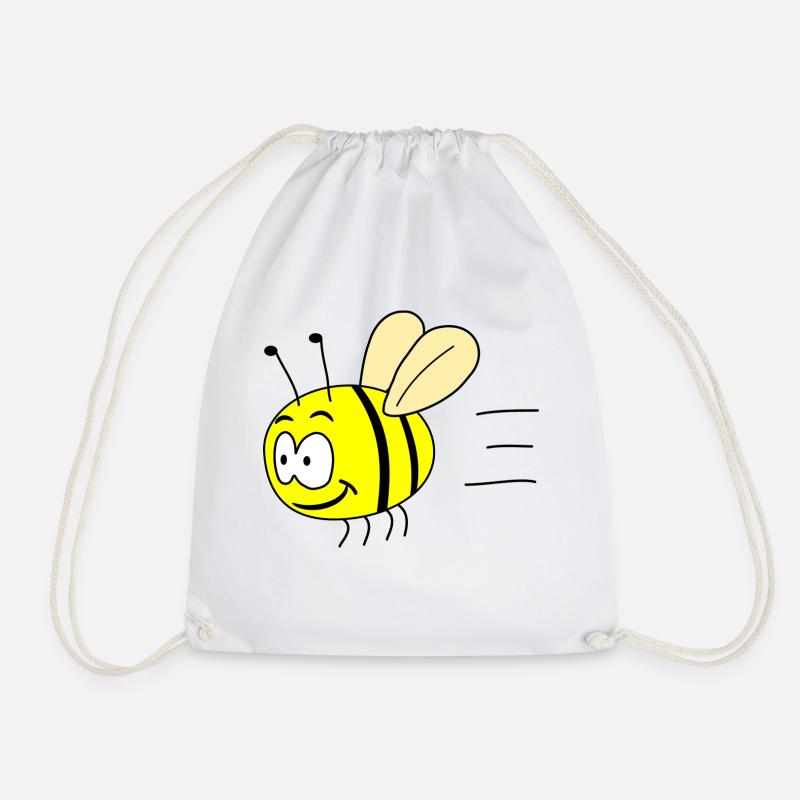 Lustige Hummel - Turnbeutel - Weiß