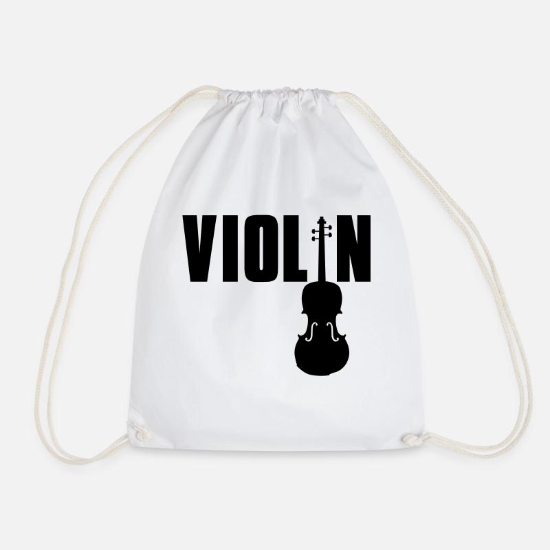violin - Turnbeutel - Weiß