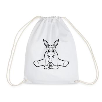 hunger eat carrot carrot delicious small baby sues - Drawstring Bag - white - Front