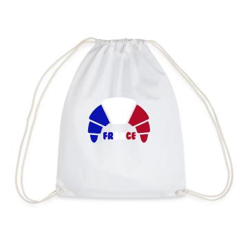 croissant france - Sac de sport léger - blanc - Devant