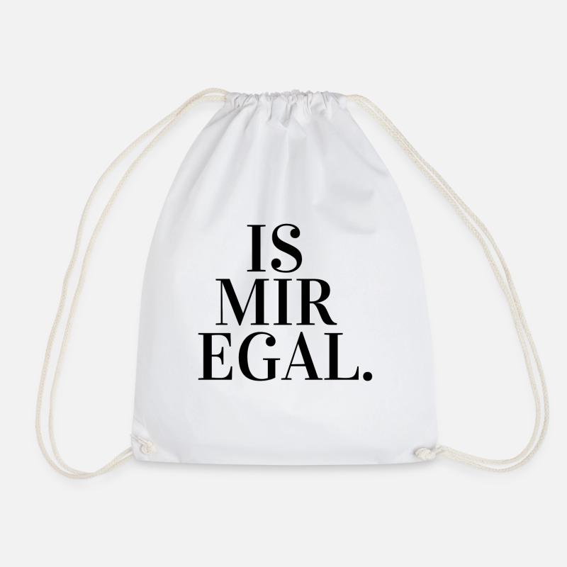 Is mir egal. - Turnbeutel - Weiß