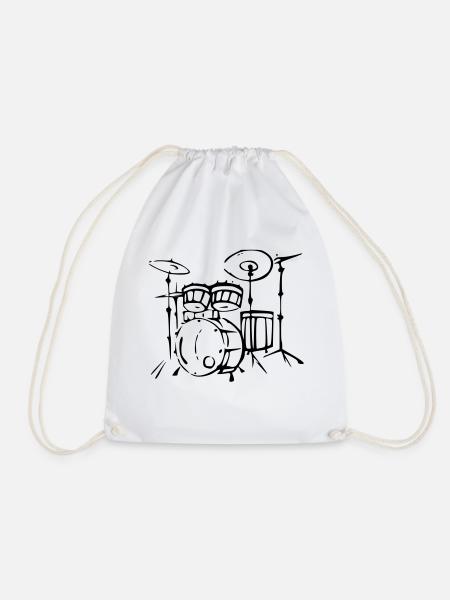 drums - Turnbeutel - Weiß