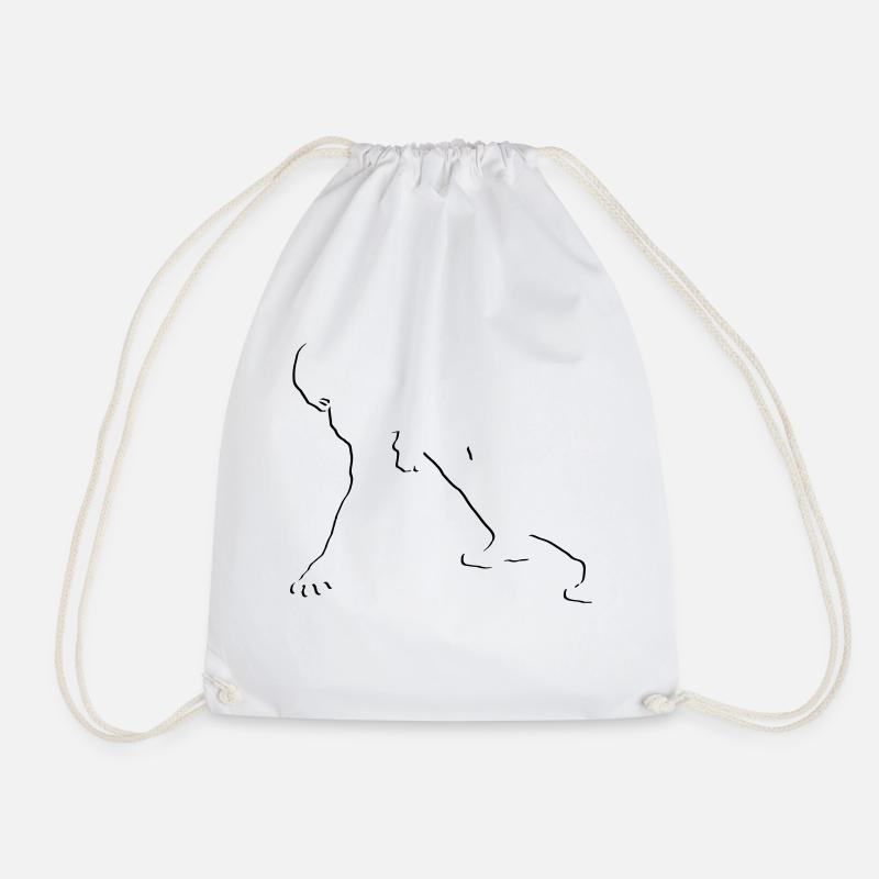 american_footbal_stylischl_1_farbig - Drawstring Bag - white