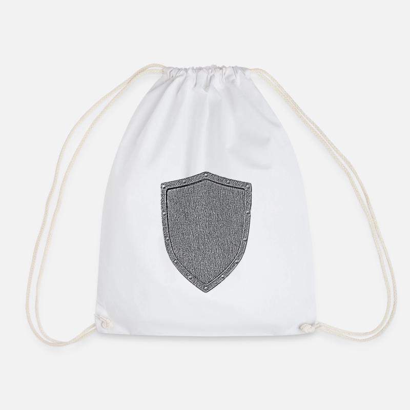 Knight - Drawstring Bag - white