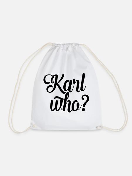 karl who? - Turnbeutel - Weiß