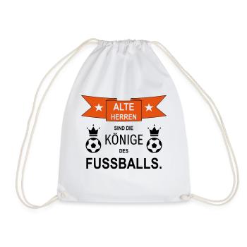 Fußball Alte Herren Geschenkidee - Turnbeutel - Weiß - Vorne