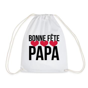 Bonne Fête Papa - Sac de sport léger - blanc - Devant