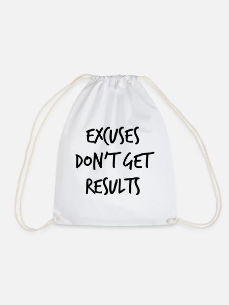 Excuses - Turnbeutel - Weiß
